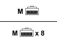 High Density 8-Port EIA232 Async Cable