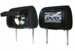 17,8 cm (7 Zoll) Kopfsttzenmonitor-Set mit 1xDVD, schwarz