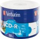 Verbatim Speichermedien CD-R 52X DataLife 700MB 50 Pack WRAP IJP