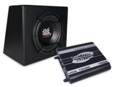 Subwoofer-/Verstrker-Paket, 25 cm (10 Zoll)