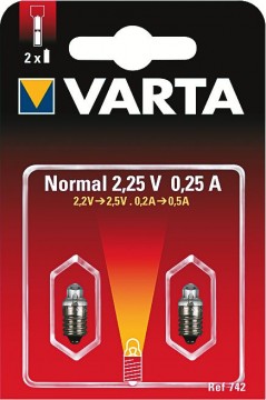 742 Normal 2,25V / 0,25A 2 St